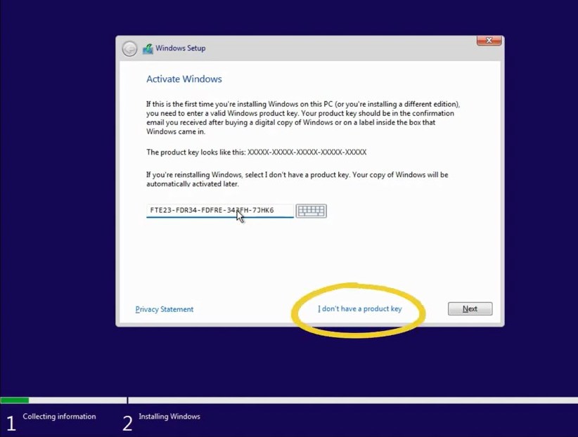 Step 3. Install Windows 11 on drive C