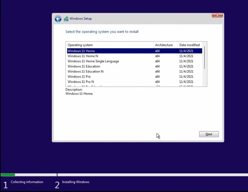 Step 3. Install Windows 11 on drive C