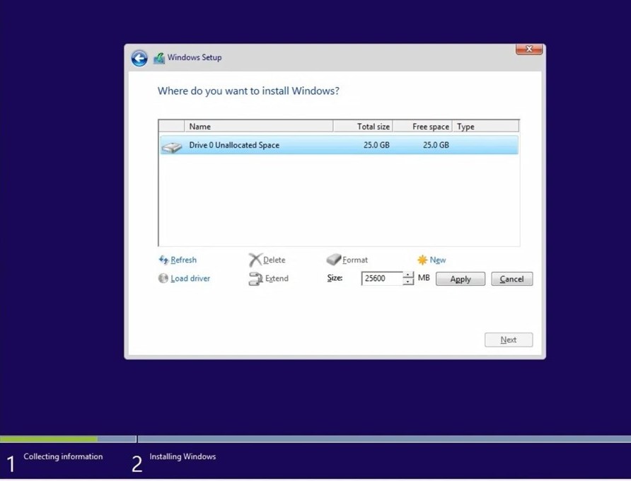 Step 3. Install Windows 11 on drive C